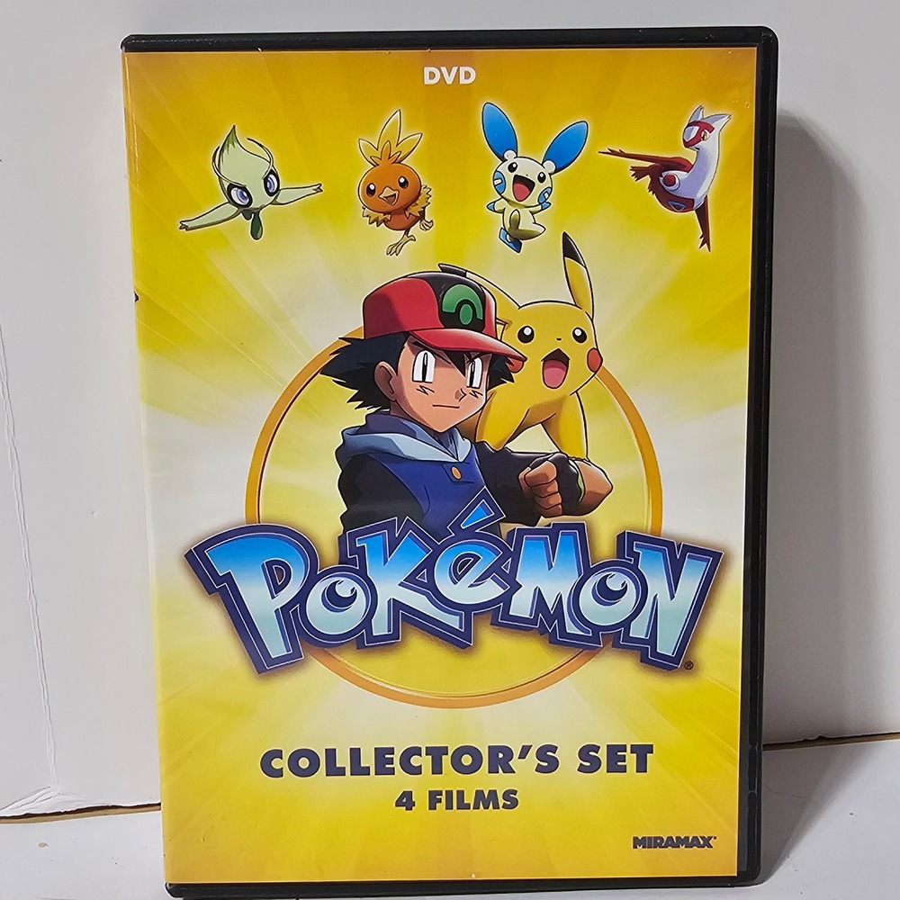 Pokemon Collectors Set 4 Films DVD Heroes 4Ever Destiny Deoxys Jirachi WishMaker